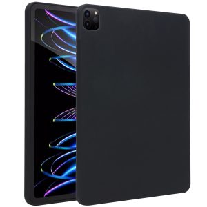 Accezz Liquid Silicone Backcover met penhouder Apple iPad Pro 12.9 (2022) / Pro 12.9 (2021) / Pro 12.9 (2020) - Zwart