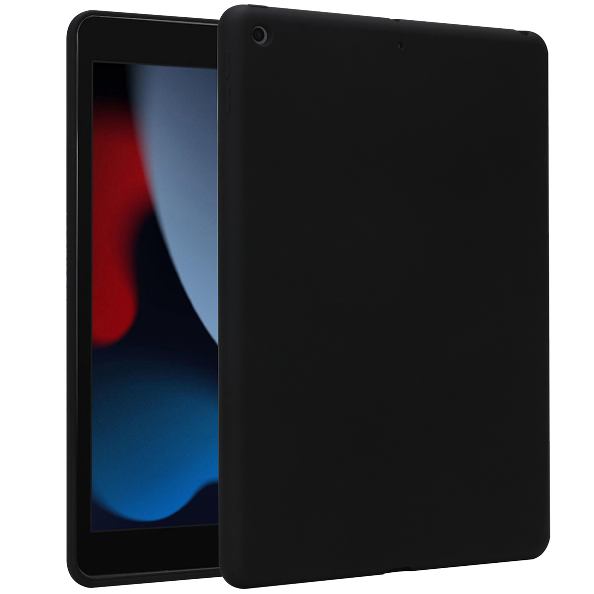 Accezz Liquid Silicone Backcover Apple iPad 9 (2021) 10.2 inch / iPad 8 (2020) 10.2 inch / iPad 7 (2019) 10.2 inch - Zwart - Afbeelding 3