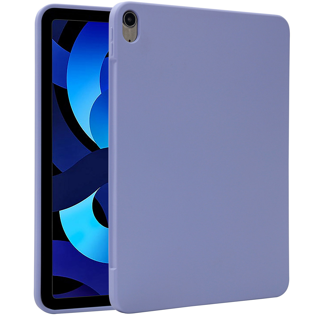Accezz Liquid Silicone Backcover met penhouder Apple iPad Air 11 inch (2025) M3 / (2024) M2 / Air 5 (2022) / Air 4 (2020) - Lila - Afbeelding 3