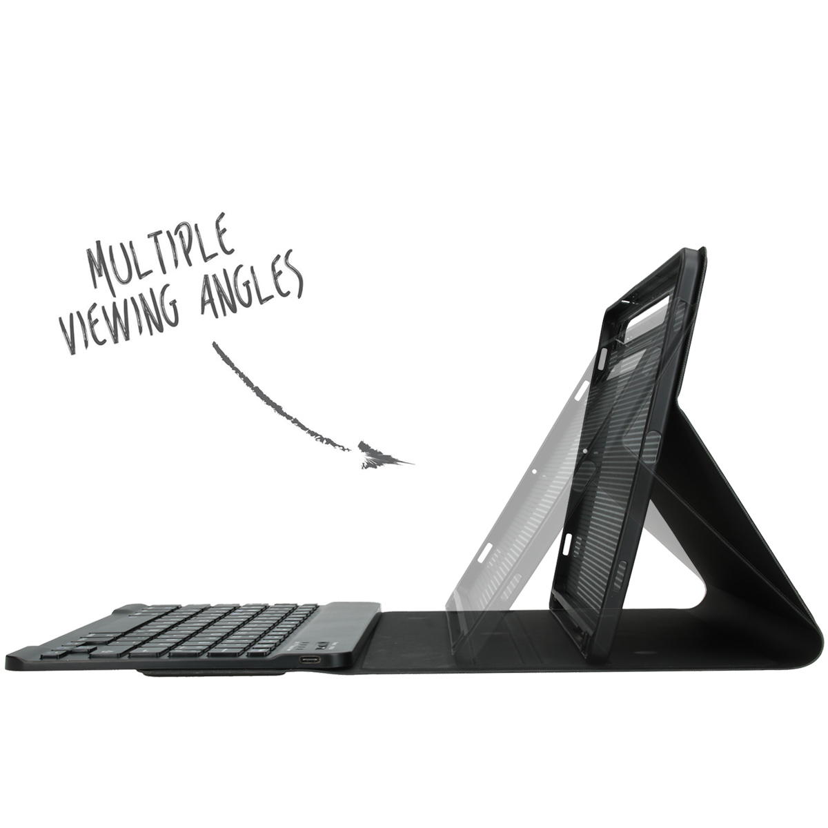 Accezz QWERTY Bluetooth Keyboard Bookcase Samsung Galaxy Tab S9 11.0 inch - Afbeelding 2