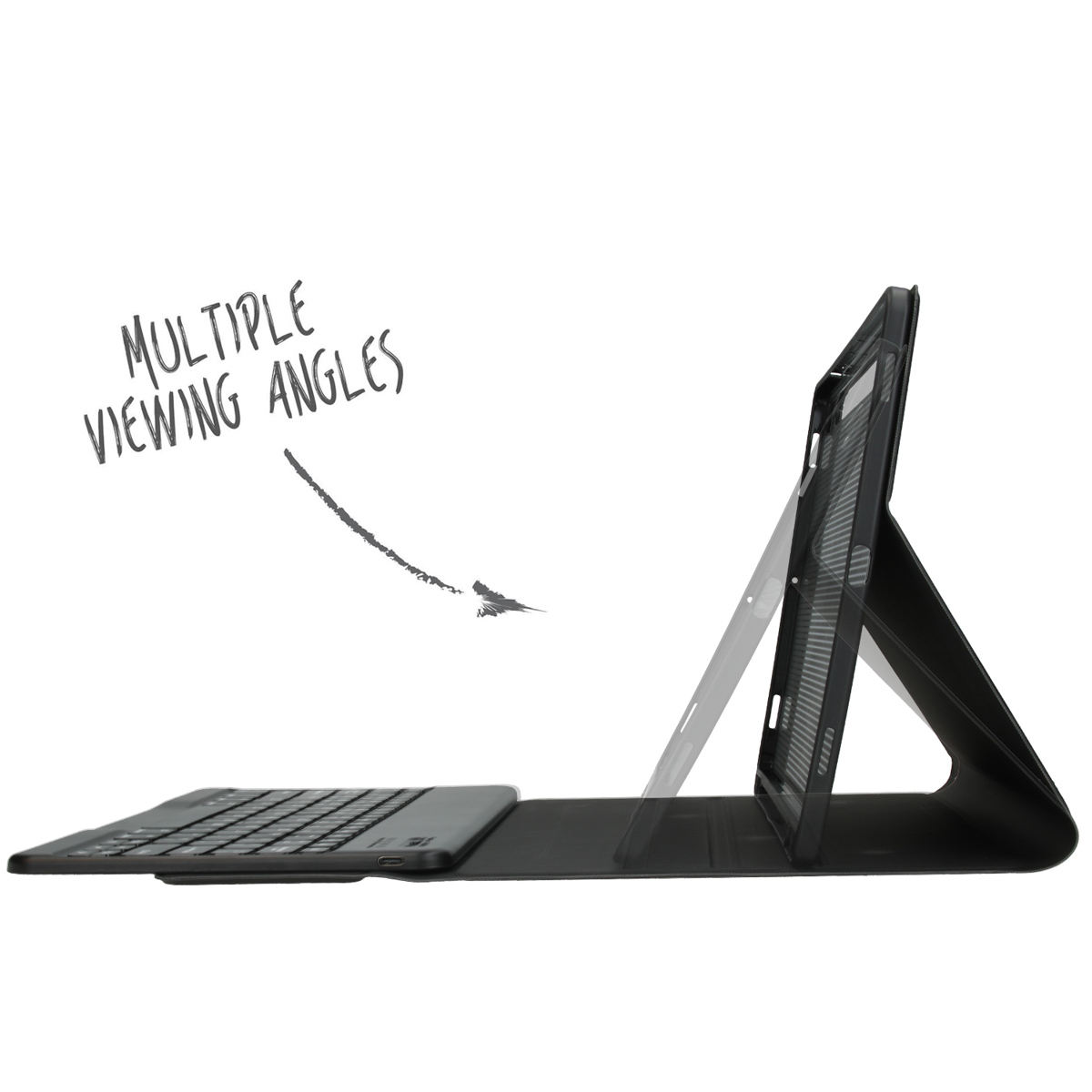 Accezz QWERTY Bluetooth Keyboard Bookcase Samsung Galaxy Tab S9 Plus 12.4 inch - Afbeelding 2