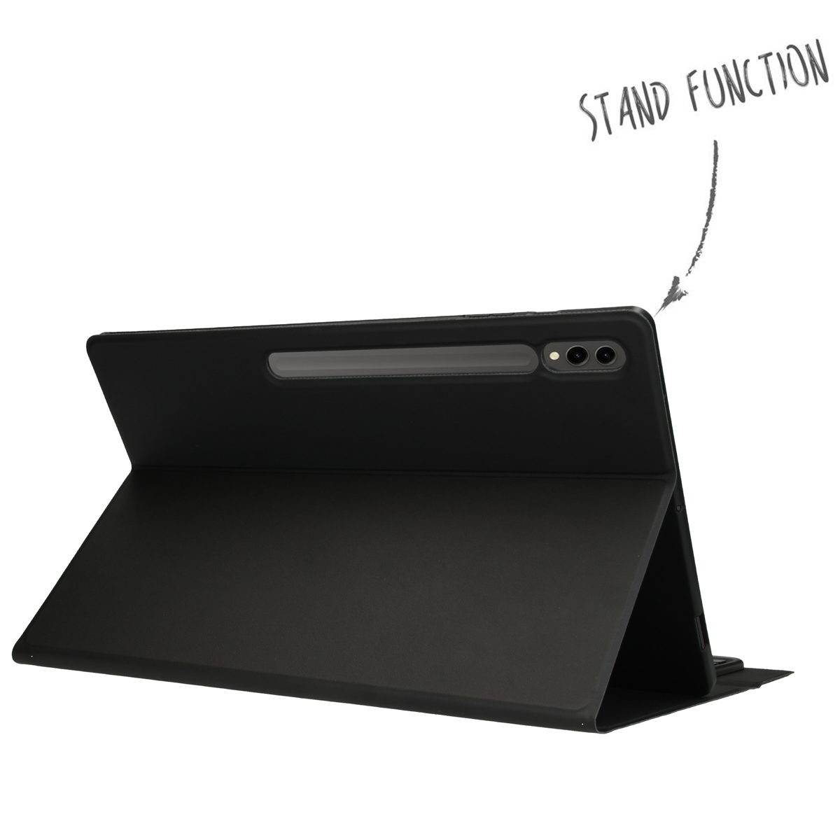 Accezz QWERTY Bluetooth Keyboard Bookcase Samsung Galaxy Tab S9 Ultra 14.6 inch - Zwart - Afbeelding 6