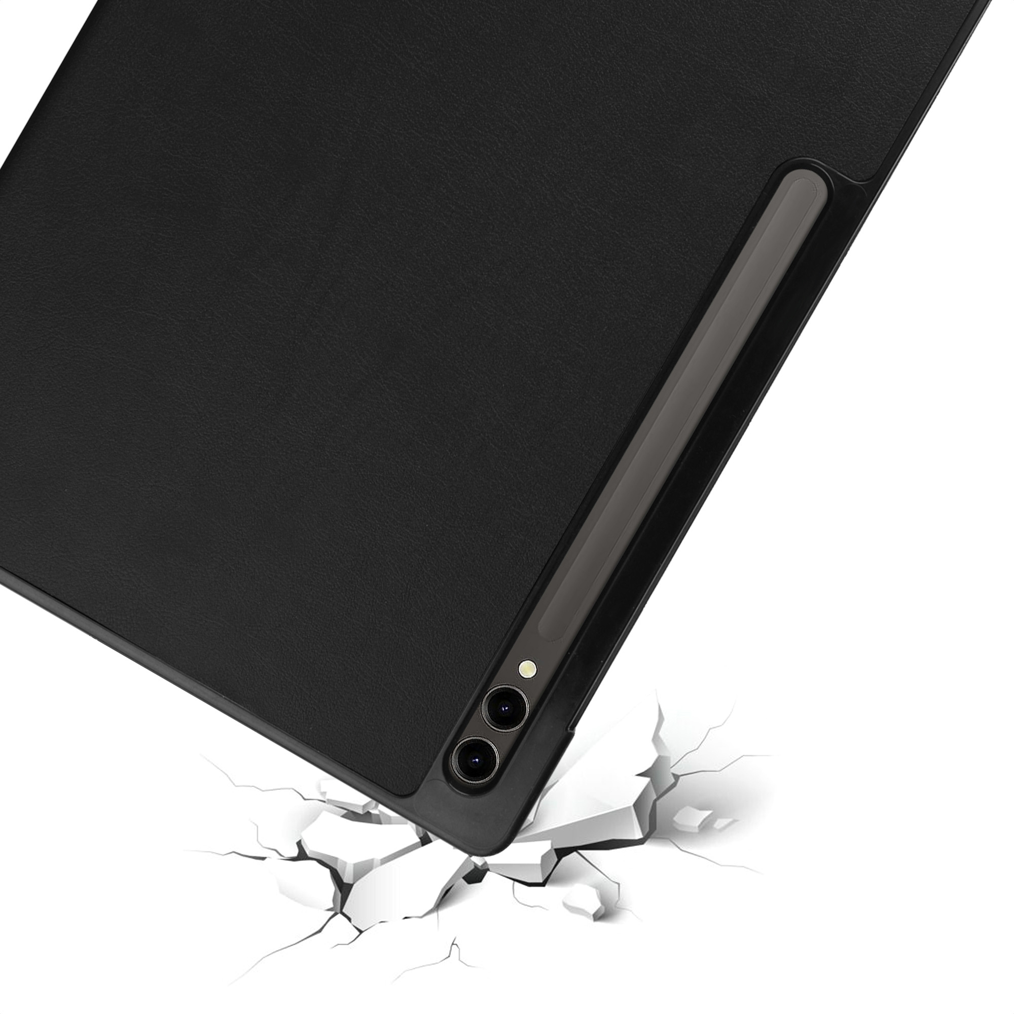 Accezz Trifold Bookcase Samsung Galaxy Tab S10 Ultra / Tab S9 Ultra - Zwart - Afbeelding 4