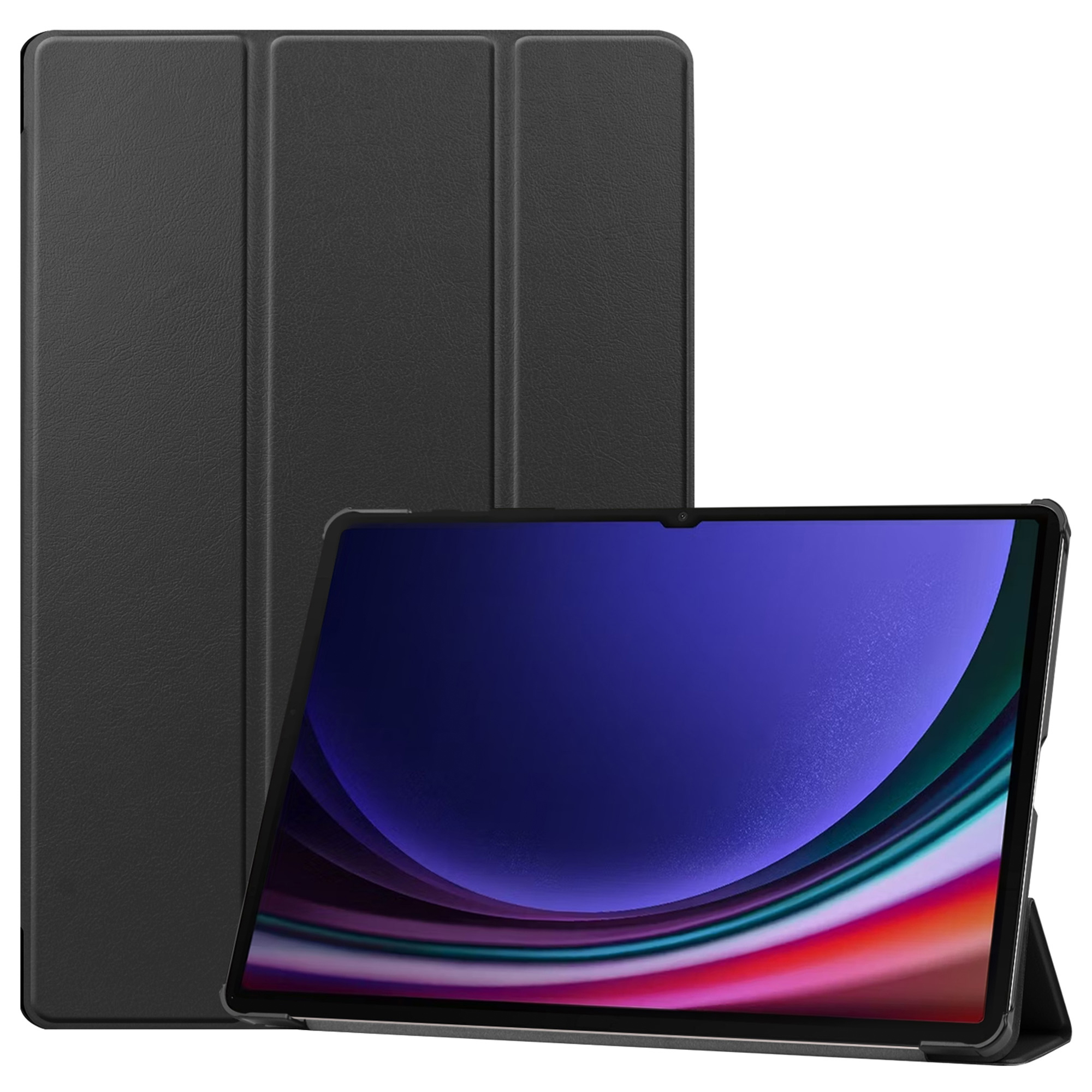 Accezz Trifold Bookcase Samsung Galaxy Tab S10 Plus / Tab S9 Plus - Zwart - Afbeelding 9