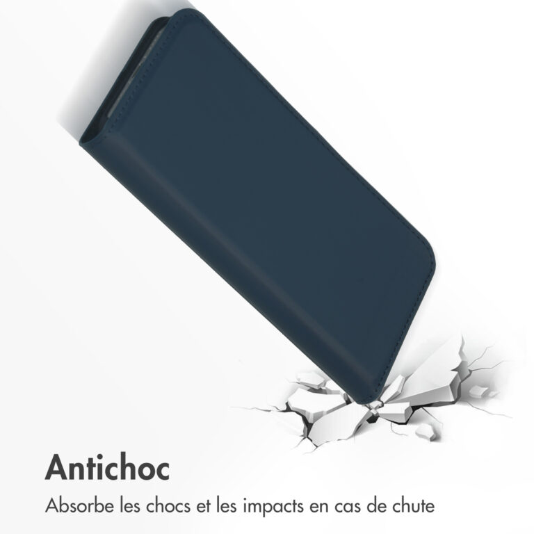 Accezz Premium Leather Slim Bookcase Apple iPhone 15 - Donkerblauw - Afbeelding 8