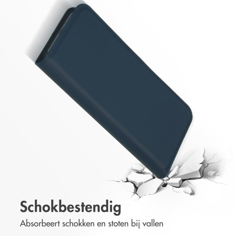 Accezz Premium Leather Slim Bookcase Apple iPhone 15 - Donkerblauw - Afbeelding 4