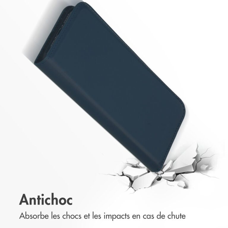 Accezz Premium Leather Slim Bookcase Apple iPhone 15 Pro - Donkerblauw - Afbeelding 8