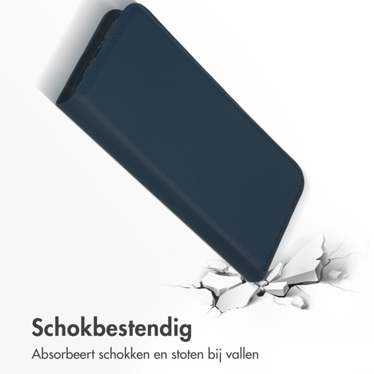 Accezz Premium Leather Slim Bookcase Apple iPhone 15 Pro - Donkerblauw - Afbeelding 4