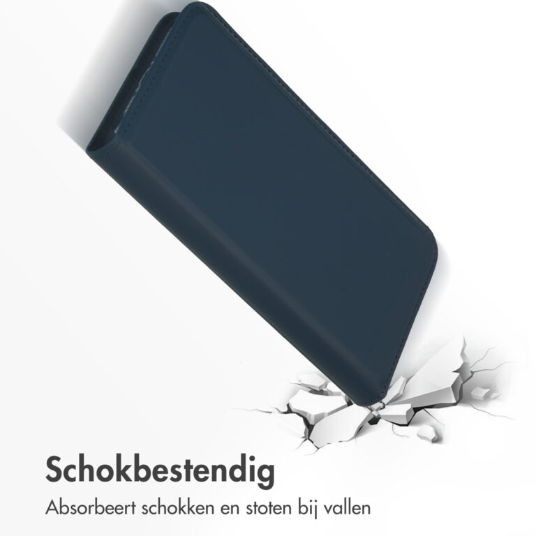 Accezz Premium Leather Slim Bookcase Apple iPhone 15 Pro Max - Donkerblauw - Afbeelding 4