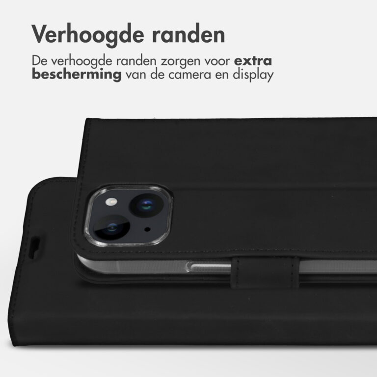 Accezz Wallet Softcase Bookcase Apple iPhone 15 - Zwart - Afbeelding 3