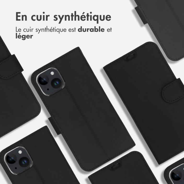 Accezz Wallet Softcase Bookcase Apple iPhone 15 - Zwart - Afbeelding 5