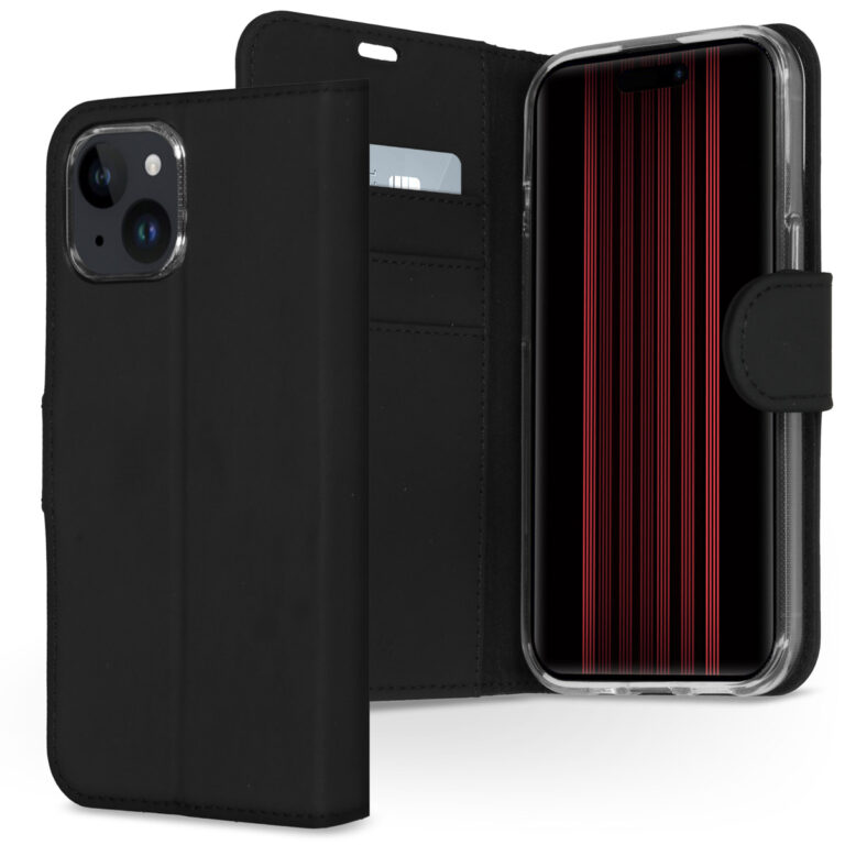 Accezz Wallet Softcase Bookcase Apple iPhone 15 - Zwart - Afbeelding 4