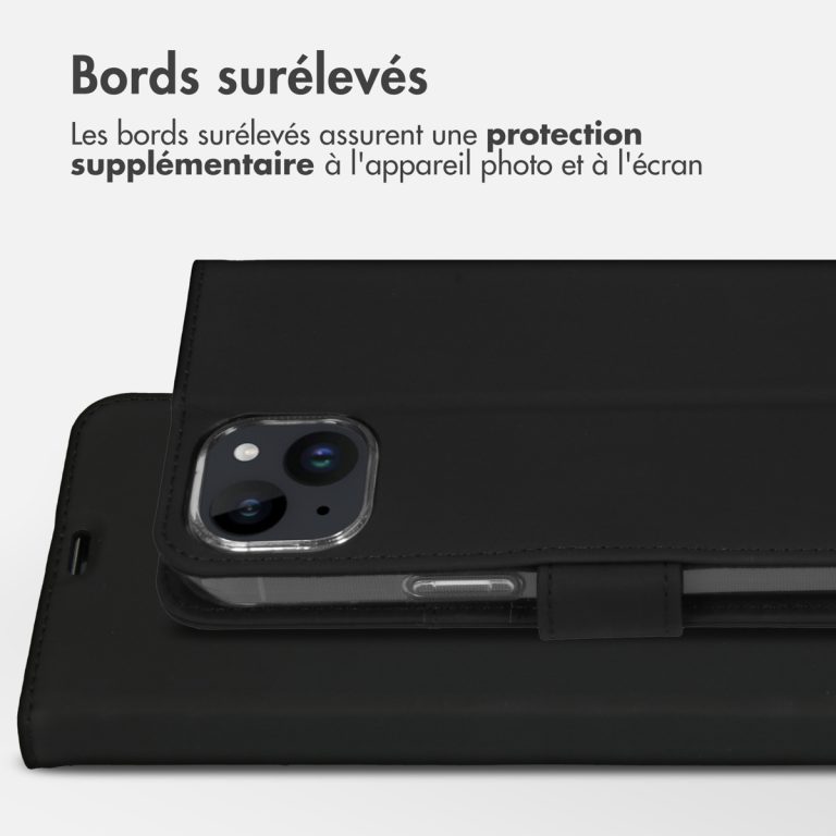 Accezz Wallet Softcase Bookcase iPhone 15 Plus - Zwart - Afbeelding 6