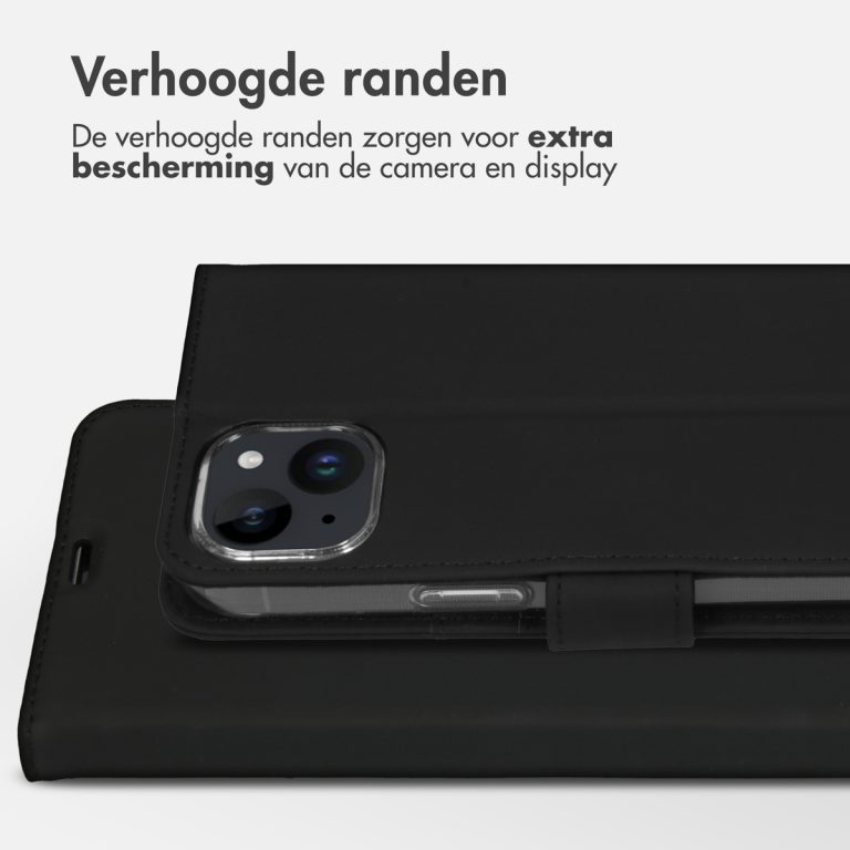 Accezz Wallet Softcase Bookcase iPhone 15 Plus - Zwart - Afbeelding 3