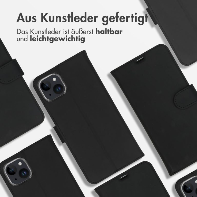 Accezz Wallet Softcase Bookcase iPhone 15 Plus - Zwart - Afbeelding 8