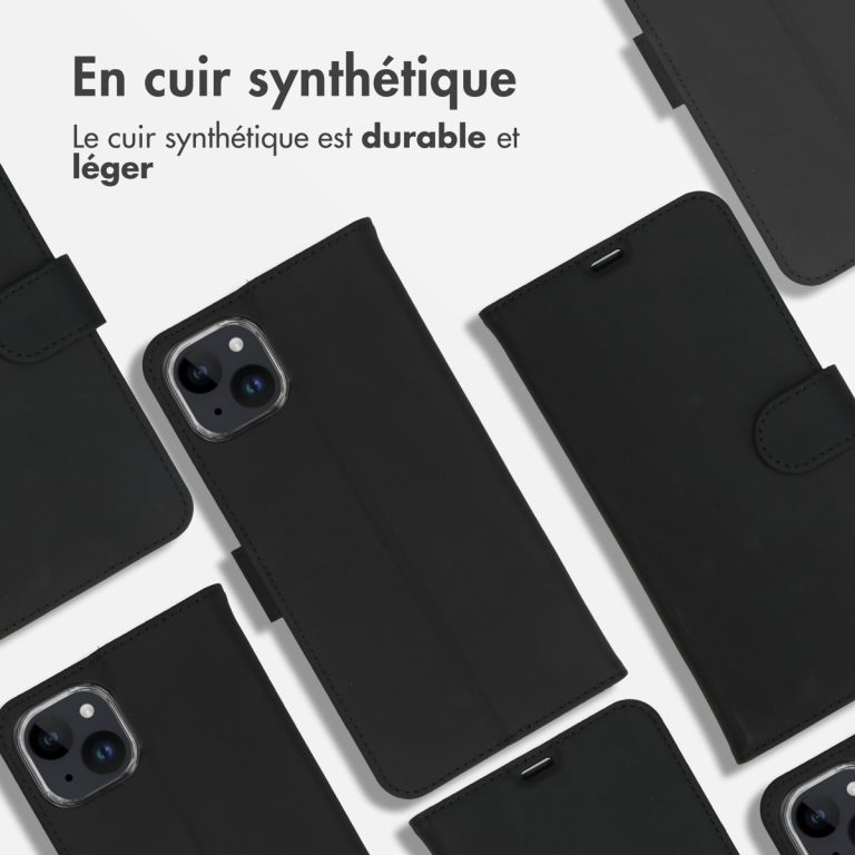 Accezz Wallet Softcase Bookcase iPhone 15 Plus - Zwart - Afbeelding 5