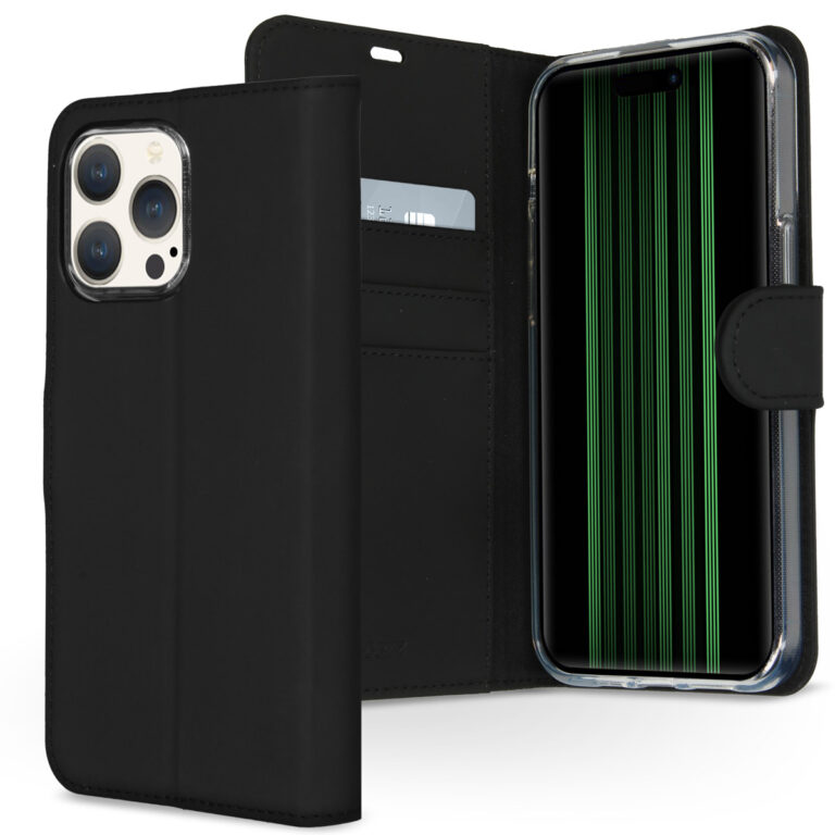 Accezz Wallet Softcase Bookcase Apple iPhone 15 Pro Max - Zwart - Afbeelding 4