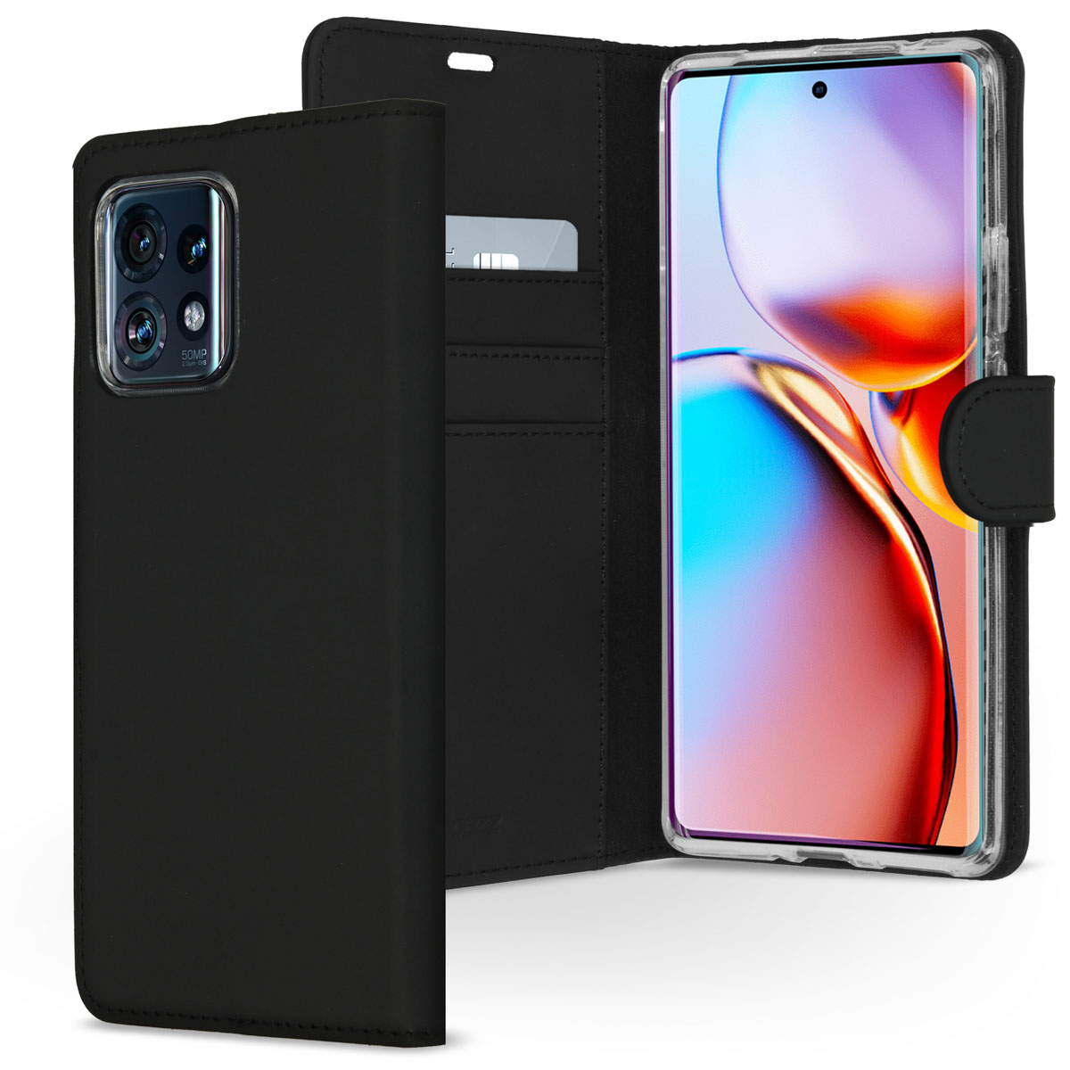 Accezz Wallet Softcase Bookcase Motorola Edge 40 Pro – Zwart