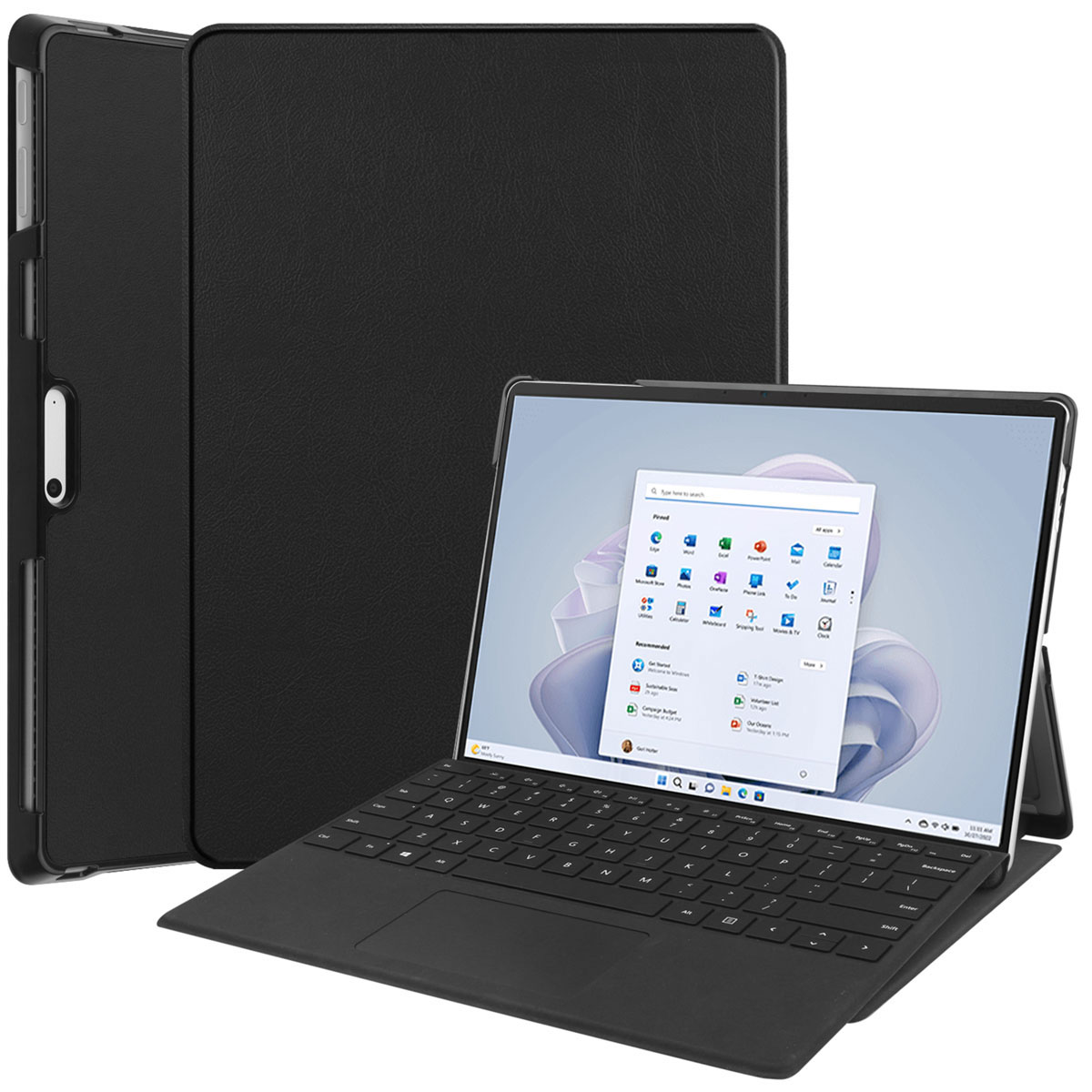 Accezz Trifold Bookcase Microsoft Surface Pro 9 / Pro 10 / Pro 11 - Zwart - Afbeelding 8