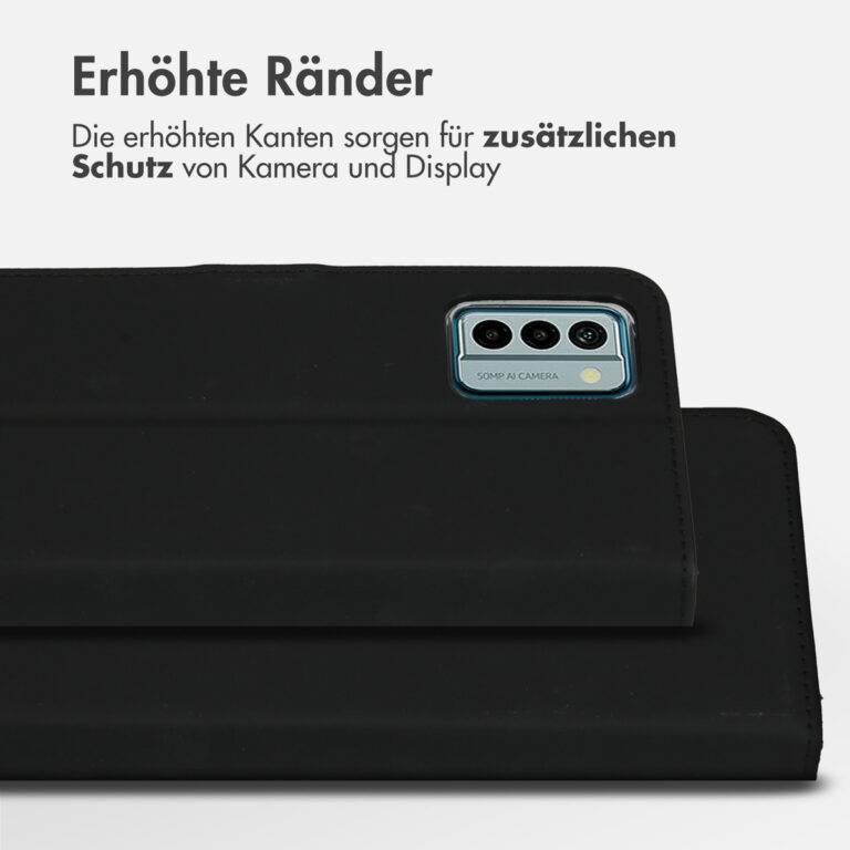 Accezz Wallet Softcase Bookcase Nokia G22 - Zwart - Afbeelding 9