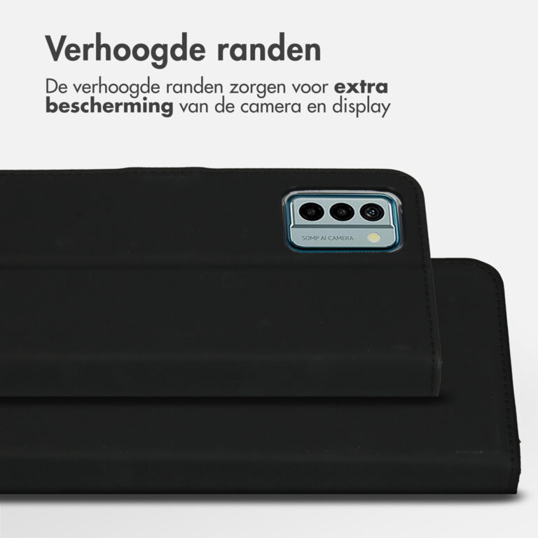 Accezz Wallet Softcase Bookcase Nokia G22 - Zwart - Afbeelding 3