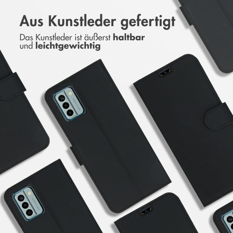 Accezz Wallet Softcase Bookcase Nokia G22 - Zwart - Afbeelding 8