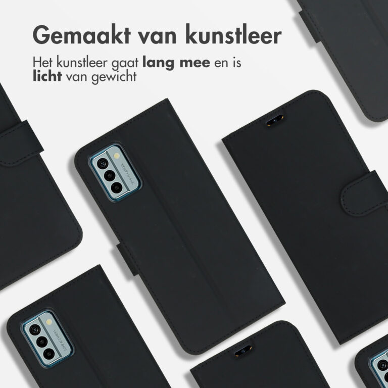 Accezz Wallet Softcase Bookcase Nokia G22 - Zwart - Afbeelding 2