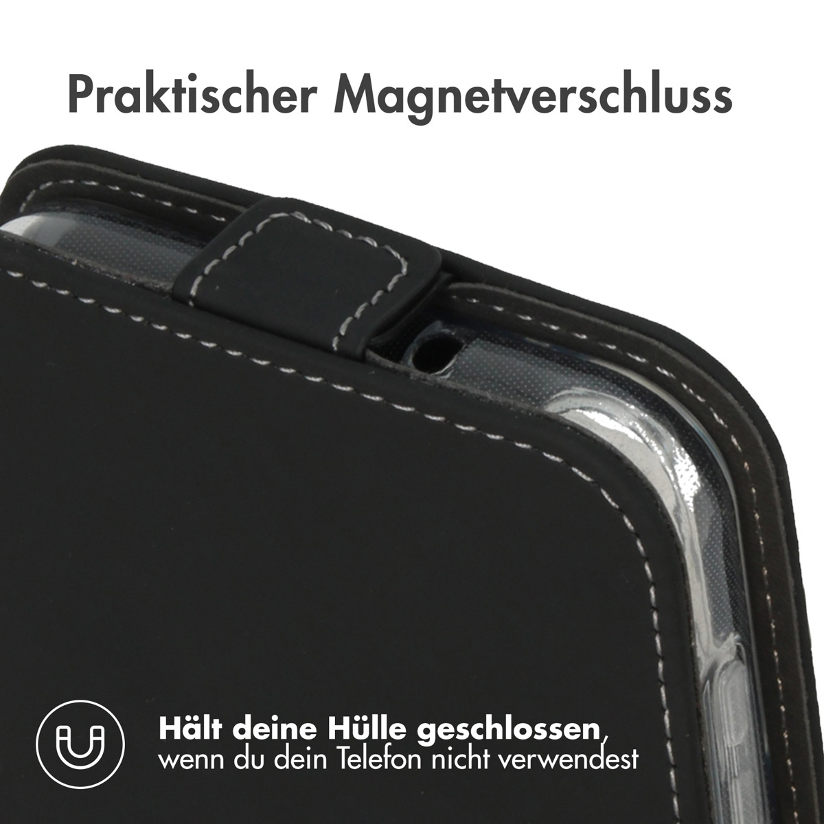 Accezz Flipcase Samsung Galaxy A14 (5G/4G) - Zwart - Afbeelding 4