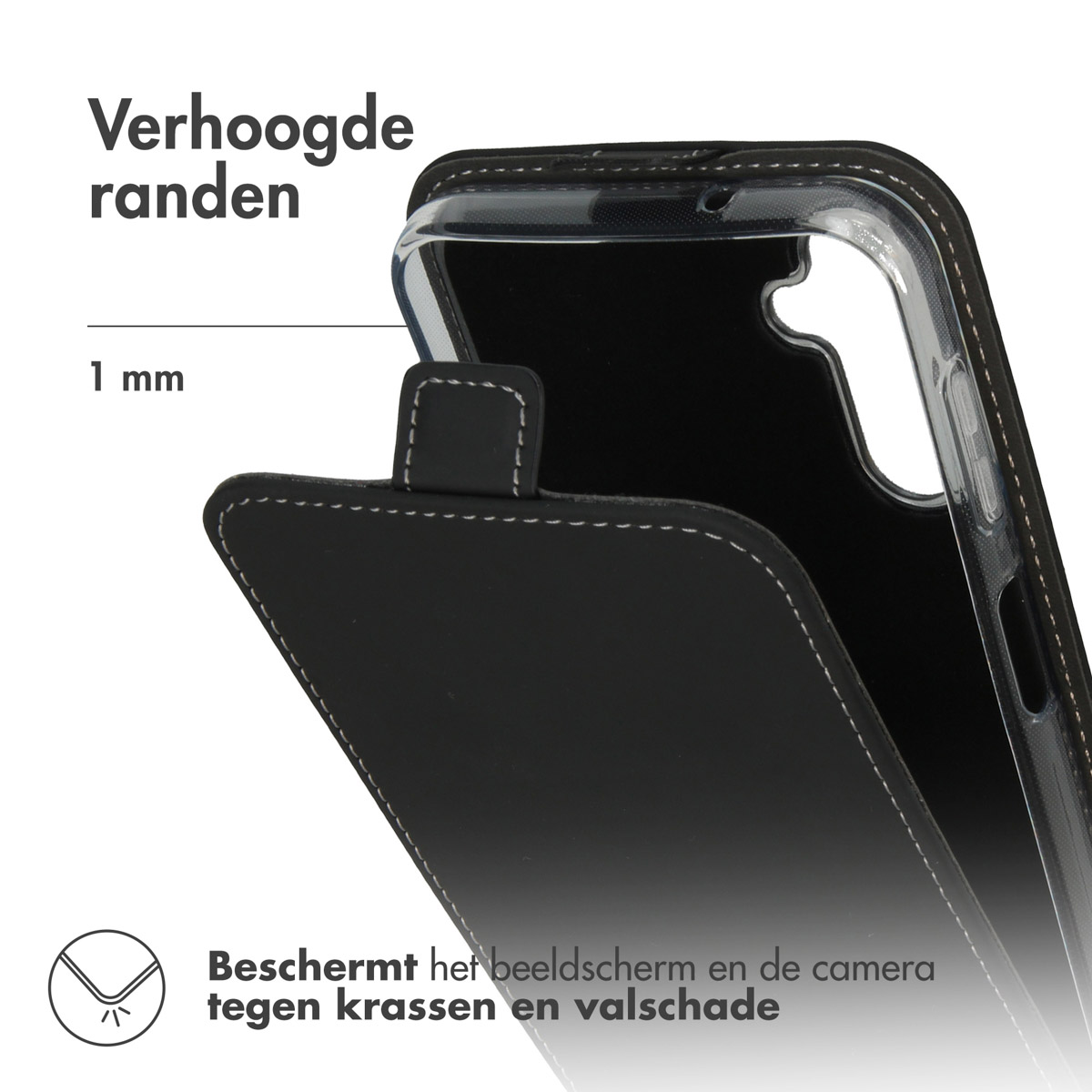 Accezz Flipcase Samsung Galaxy A14 (5G/4G) - Zwart - Afbeelding 7