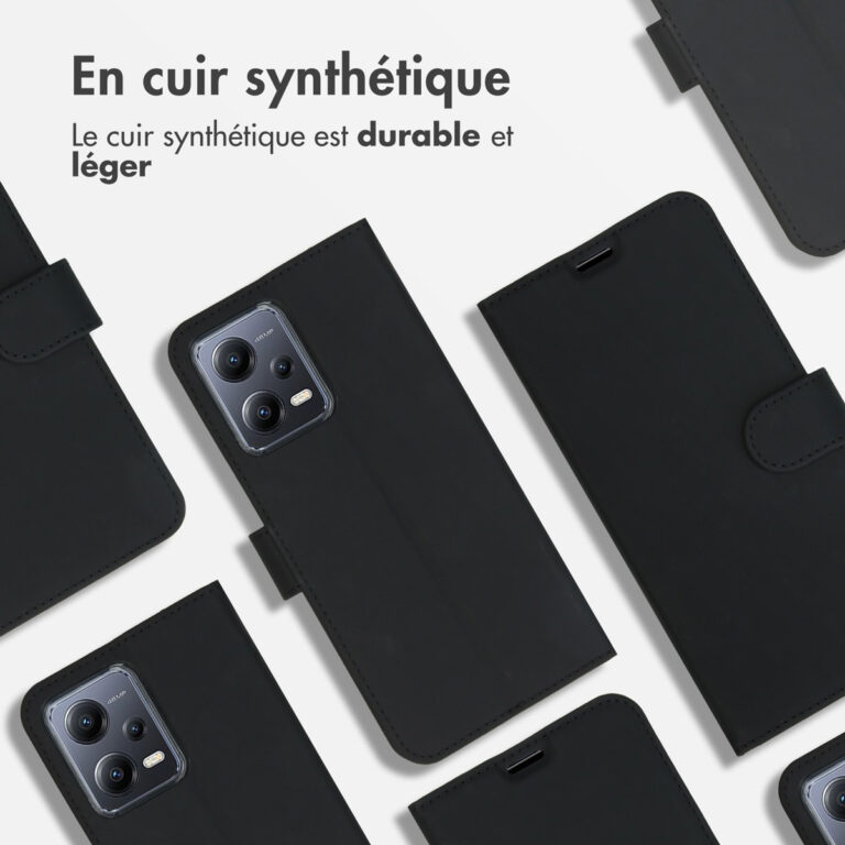 Accezz Wallet Softcase Bookcase Xiaomi Redmi Note 12 / Xiaomi Poco X5 5G - Zwart - Afbeelding 5