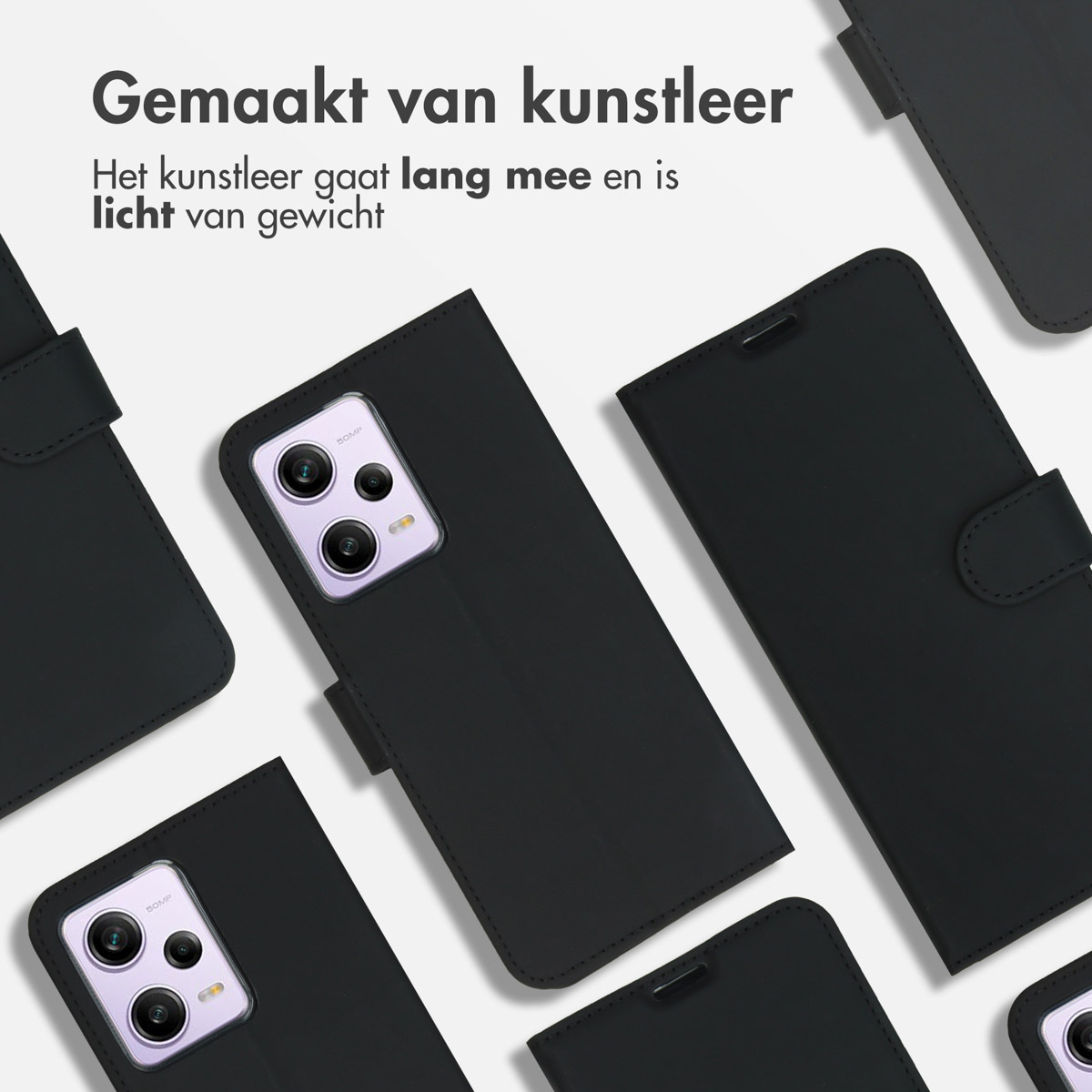 Accezz Wallet Softcase Bookcase Xiaomi Redmi Note 12 Pro / Xiaomi Poco X5 Pro 5G - Zwart - Afbeelding 6