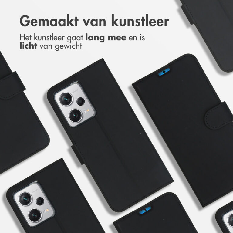 Accezz Wallet Softcase Bookcase Xiaomi Redmi Note 12 Pro Plus - Zwart - Afbeelding 2