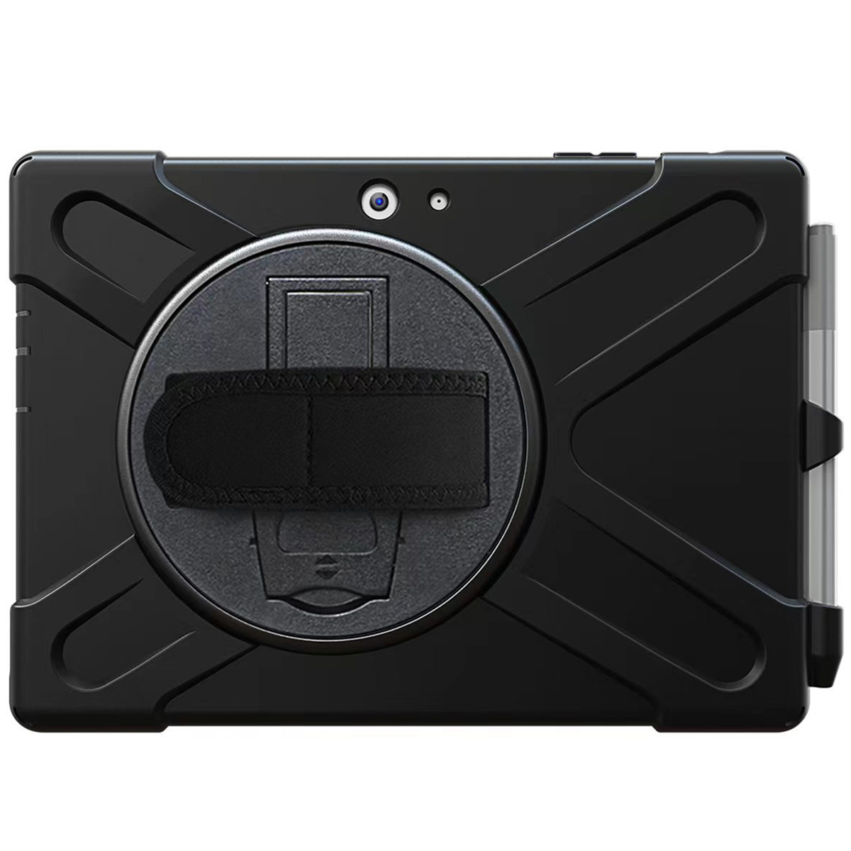 Accezz Full Protective backcover met strap Samsung Galaxy Tab Active 5 Pro / 4 Pro - Zwart - Afbeelding 4