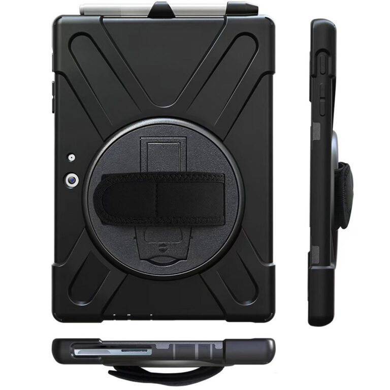 Accezz Full Protective back cover met strap Samsung Galaxy Tab Active 4 Pro - Zwart - Afbeelding 4