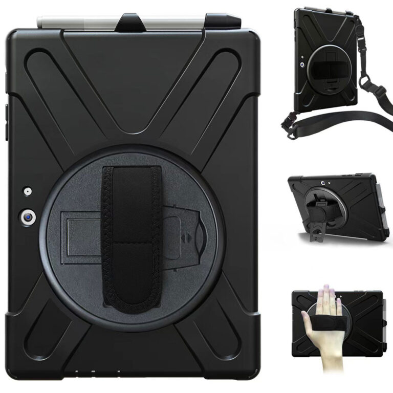 Accezz Full Protective back cover met strap Samsung Galaxy Tab Active 4 Pro - Zwart - Afbeelding 3