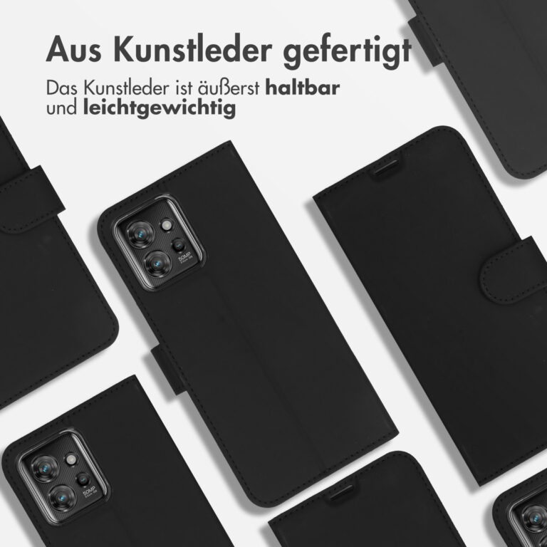 Accezz Wallet Softcase Bookcase Motorola ThinkPhone - Zwart - Afbeelding 8