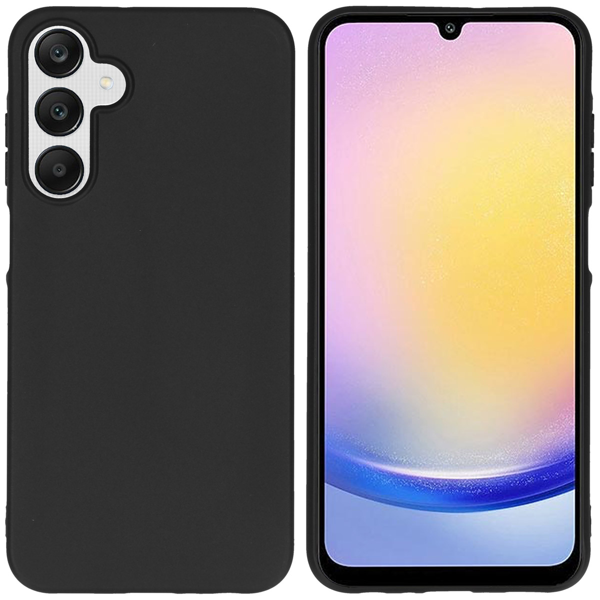 Accezz Color Backcover Samsung Galaxy A25 (5G) - Zwart - Afbeelding 2