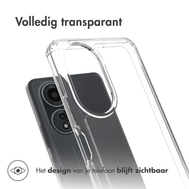 Accezz Xtreme Impact Backcover Oppo A58 (4G) - Transparant - Afbeelding 4