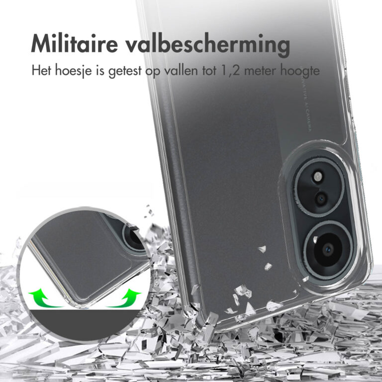 Accezz Xtreme Impact Backcover Oppo A58 (4G) - Transparant - Afbeelding 2