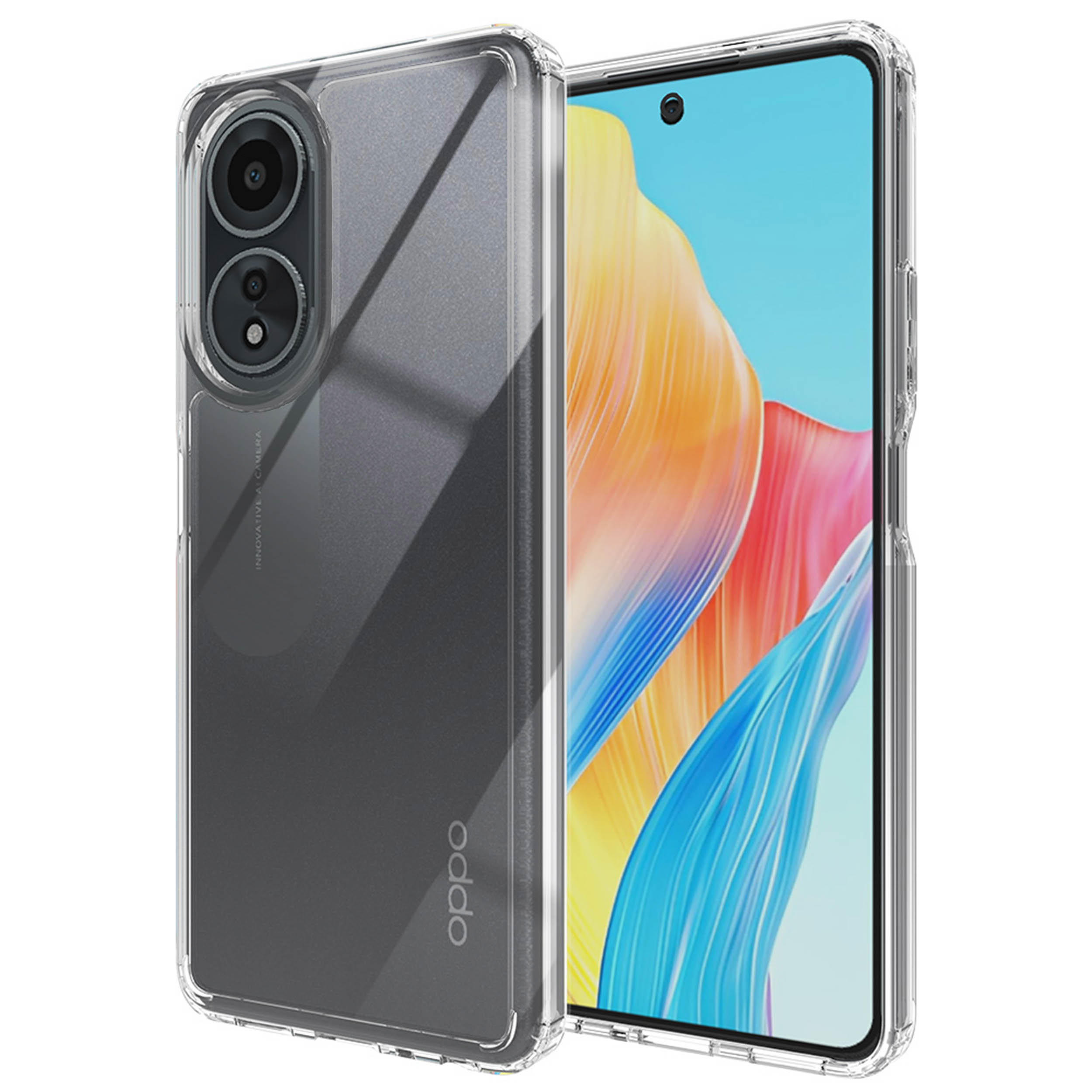 Accezz Xtreme Impact Backcover Oppo A58 (4G) – Transparant