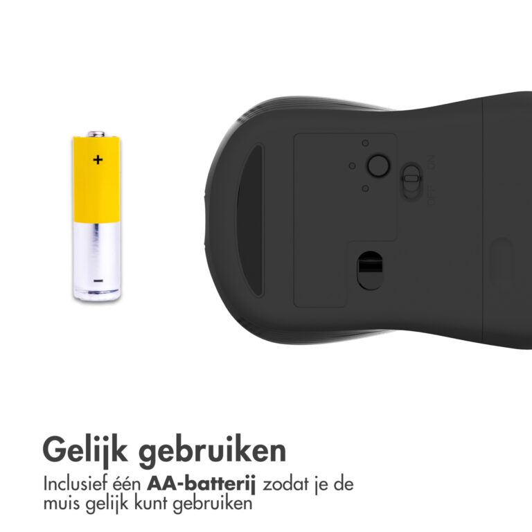 Accezz Draadloze muis - Bluetooth / USB-A adapter - Grijs - Afbeelding 8