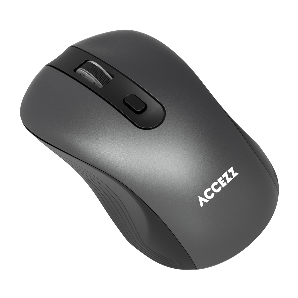 Accezz Draadloze muis – Bluetooth / USB-A adapter – Grijs