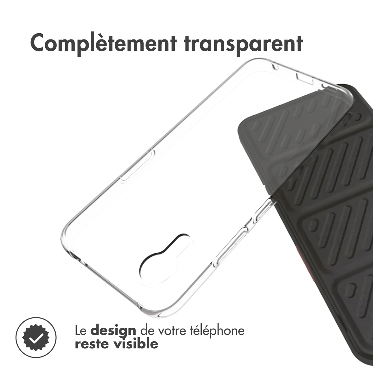 Accezz Clear Backcover Samsung Galaxy Xcover 7 - Transparant - Afbeelding 5