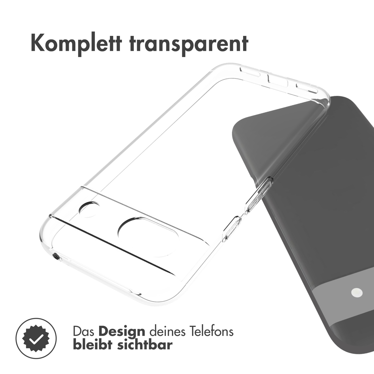 Accezz Clear Backcover Google Pixel 8a - Transparant - Afbeelding 6
