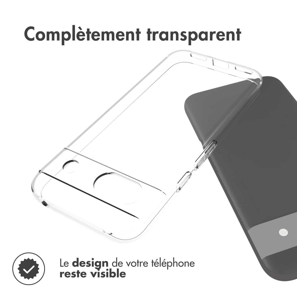 Accezz Clear Backcover Google Pixel 8a - Transparant - Afbeelding 4