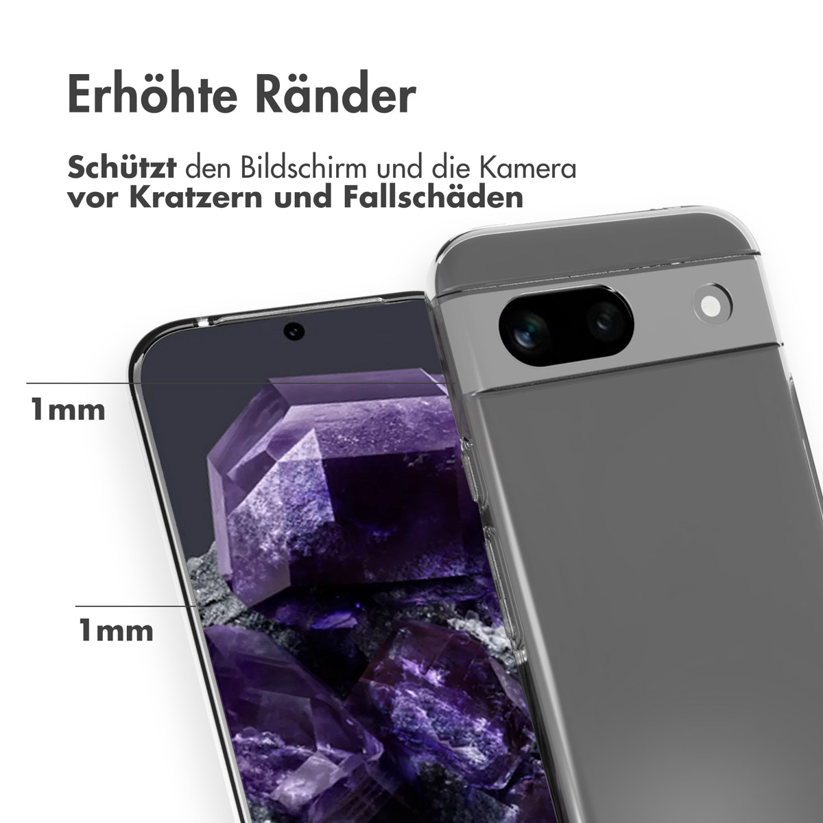 Accezz Clear Backcover Google Pixel 8a - Transparant - Afbeelding 8