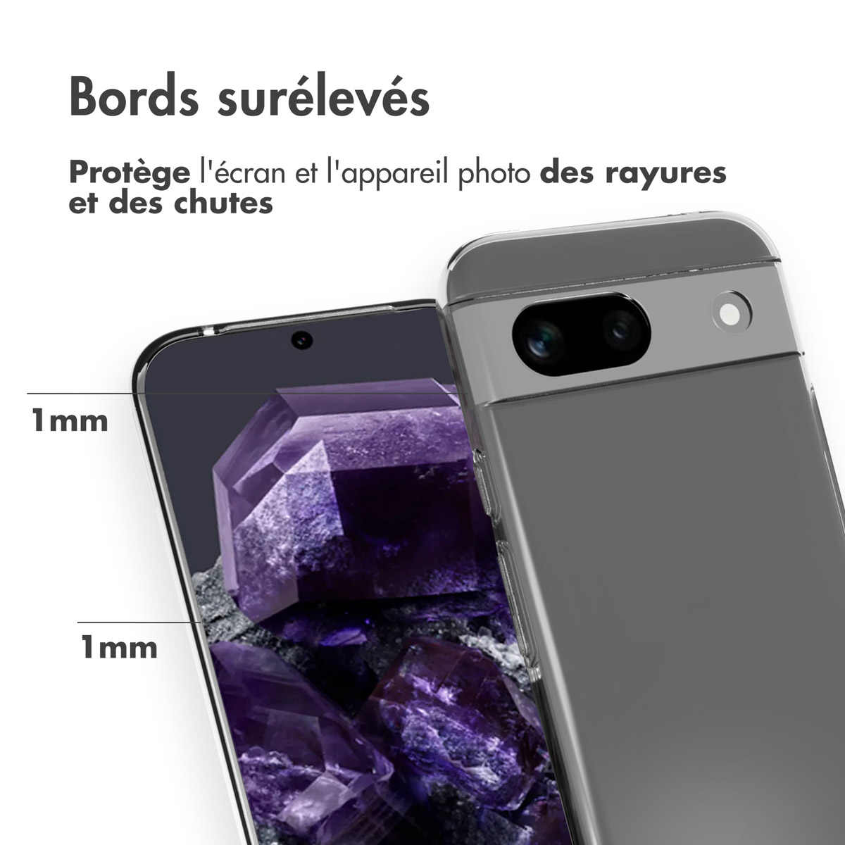 Accezz Clear Backcover Google Pixel 8a - Transparant - Afbeelding 9