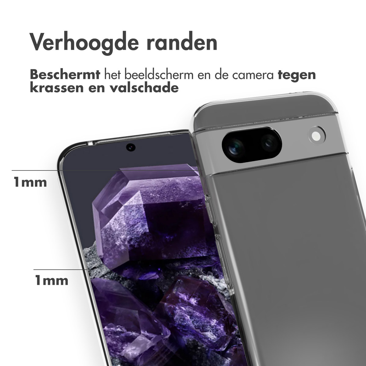 Accezz Clear Backcover Google Pixel 8a - Transparant - Afbeelding 7