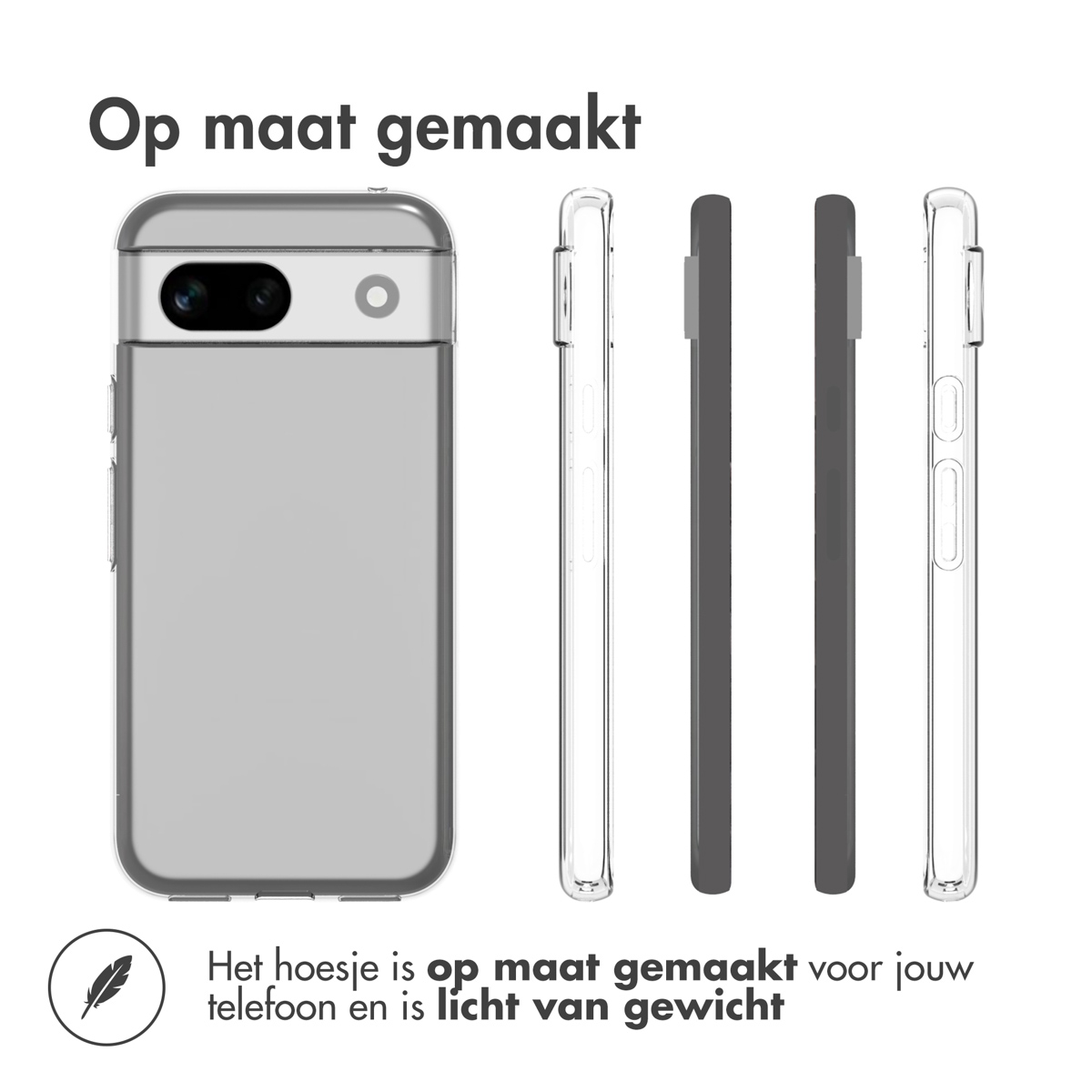 Accezz Clear Backcover Google Pixel 8a - Transparant - Afbeelding 10