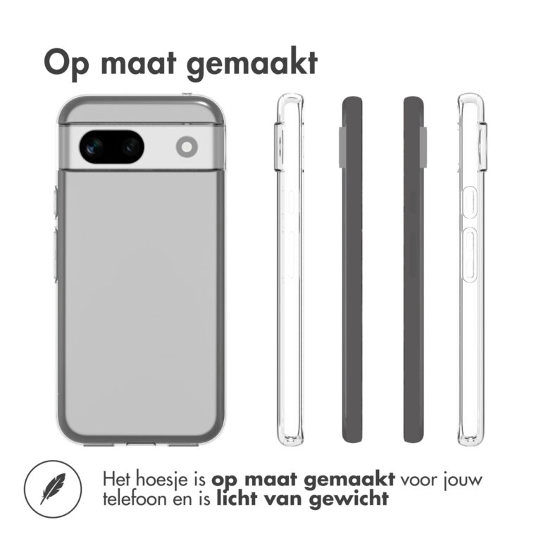 Accezz Clear Backcover Google Pixel 8a - Transparant - Afbeelding 4